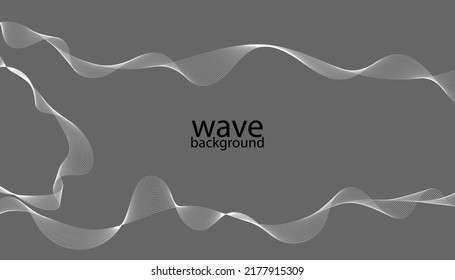 Resumen de rayas onduladas sobre un fondo aislado.Buena para materiales de promoción, folletos, banners.  Ilustración del vector EPS 10.
