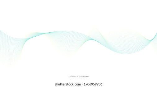 Abstract wavy stripes on a white background isolated. Wave line art, Curved smooth design. Vector illustration EPS 10.