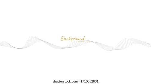 Abstract wavy stripes on a white background isolated. Wave line art, Curved smooth design. Vector illustration EPS 10.