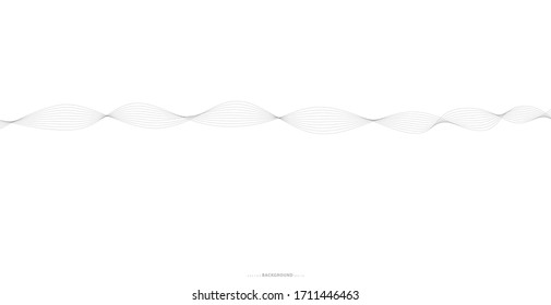 Abstract wavy stripes on a white background isolated. Wave line art, Curved smooth design. Vector illustration EPS 10.