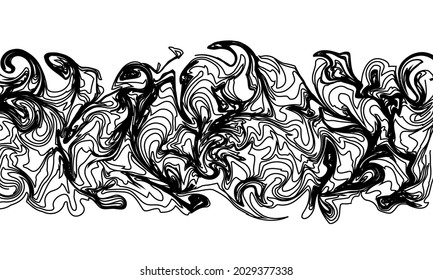 Abstract wavy stripes on a white background. Wave line art, Curved smooth design. Vector illustration. 