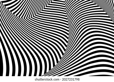 Abstract wavy stripes seamless pattern. Geometric wave texture. Lines Pattern. Design for your ideas, wallpaper, fabric, background,  print