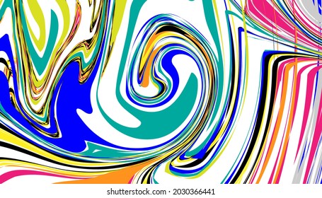 
Abstract wavy stripes. Wave line art, Curved smooth design. Vector illustration. Optical Illusion. Banner, billboard or card decorative striped background graphic design. 