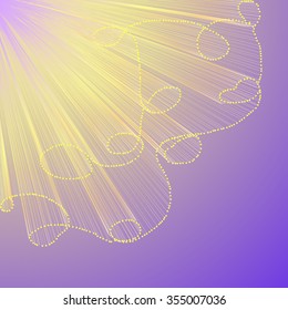 Abstract wavy structure   - vector illustration 
