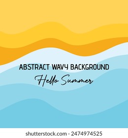 Abstract wavy summer background, paper cut wave abstract background. Colorful geometric background. Liquid color background design. Fluid shapes composition.