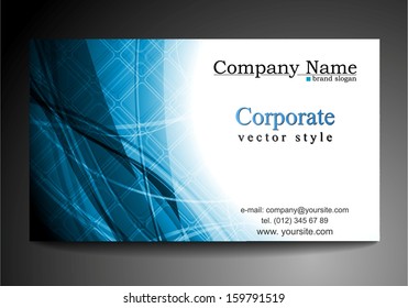 Abstract wavy tech business template