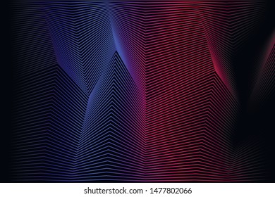 Abstract wavy technology color background template design. Use for poster, template design, tech message, artwork, print, design. illustration vector eps10