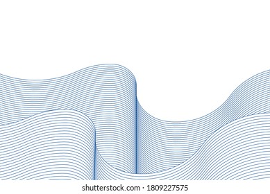 
abstract wavy texture 3d illustration