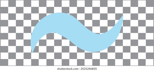 Abstract wavy thin line. Squiggle elements banner. Pattern with scribble, wiggle and undulate. Vector isolated illustration