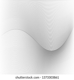abstract wavy thin lines background