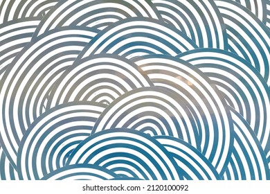 abstract wavy tile vector background