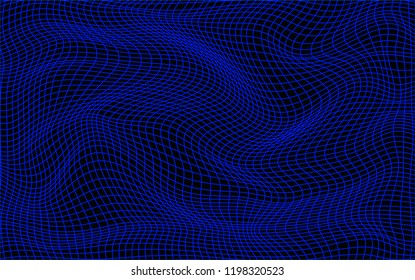 abstract wavy twisted rippled lines grid texture background
