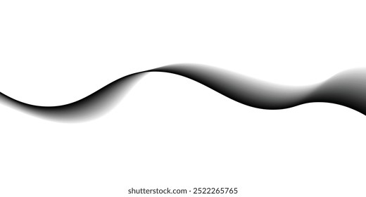 Abstract wavy twisted shape blend background. Vector illustration