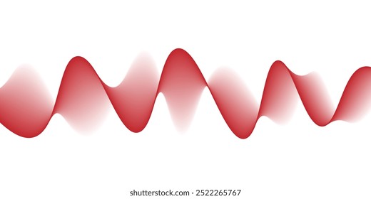 Abstract wavy twisted shape blend background. Vector illustration