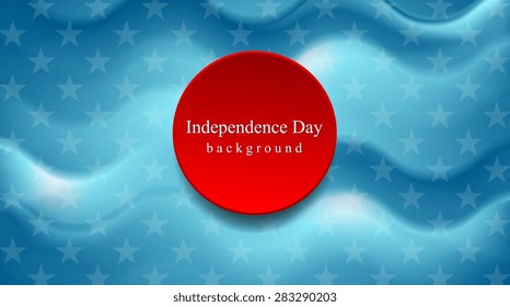 Abstract wavy usa colors background. Vector design