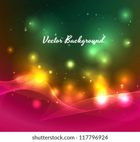 Abstract Wavy Vector Background