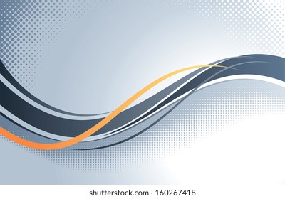 Abstract wavy vector background. 