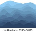 Abstract wavy vector background. Blue water wave sea line. vector illustration of sea waves