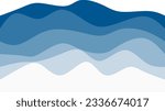 Abstract wavy vector background. Blue water wave sea line. vector illustration of sea waves