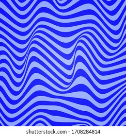 Abstract wavy vector background blue color. 