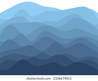 Abstract wavy vector background. Blue water wave sea line. vector illustration of sea waves