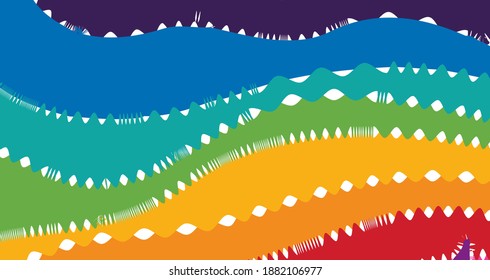 Abstract Wavy Vector Background Design