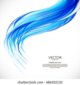 Abstract wavy vector background. Dynamic illustration