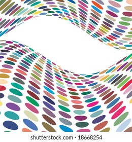 abstract wavy vector company/business design made of circles