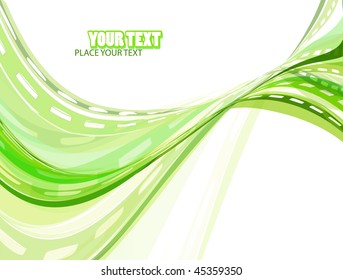   Abstract wavy vector design