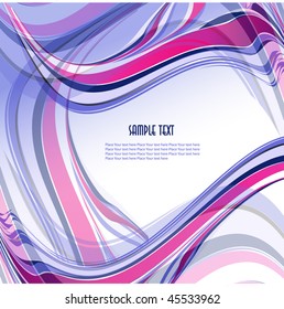 Abstract wavy vector design