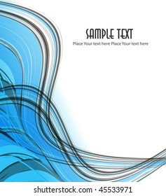 Abstract wavy vector design