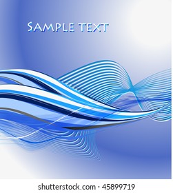   Abstract wavy vector design