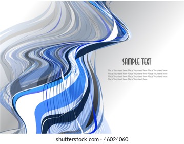   Abstract wavy vector design