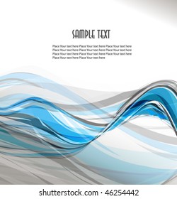 Abstract wavy vector design