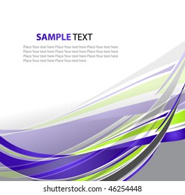 Abstract wavy vector design