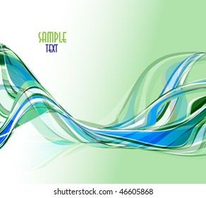  Abstract wavy vector design.