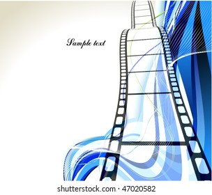 Abstract wavy vector design