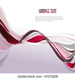  Abstract wavy vector design