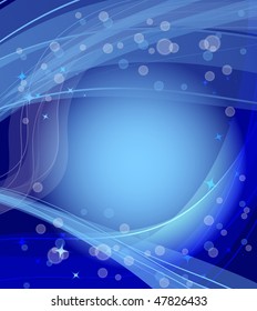 Abstract wavy vector design