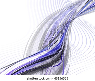  Abstract wavy vector design
