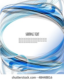  Abstract wavy vector design