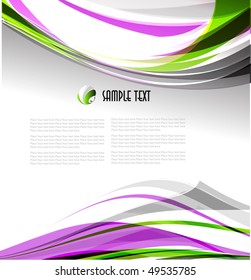 abstract wavy vector design