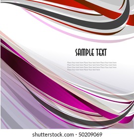 abstract wavy vector design