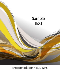 Abstract wavy vector design