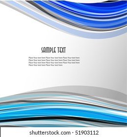  Abstract wavy vector design