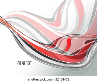 Abstract wavy vector design