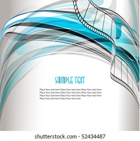 Abstract wavy vector design