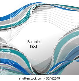 Abstract wavy vector design
