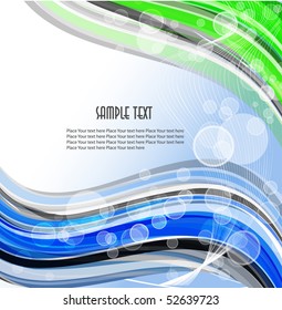 Diseño de vector ondulado abstracto