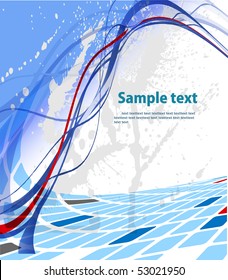 Diseño de vector ondulado abstracto